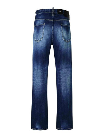 642 Jeans In Denim Di Cotone Blu