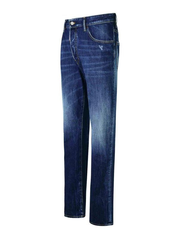 642 Jeans In Denim Di Cotone Blu