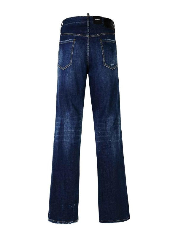 Jeans In Denim Di Cotone Blu Roadie