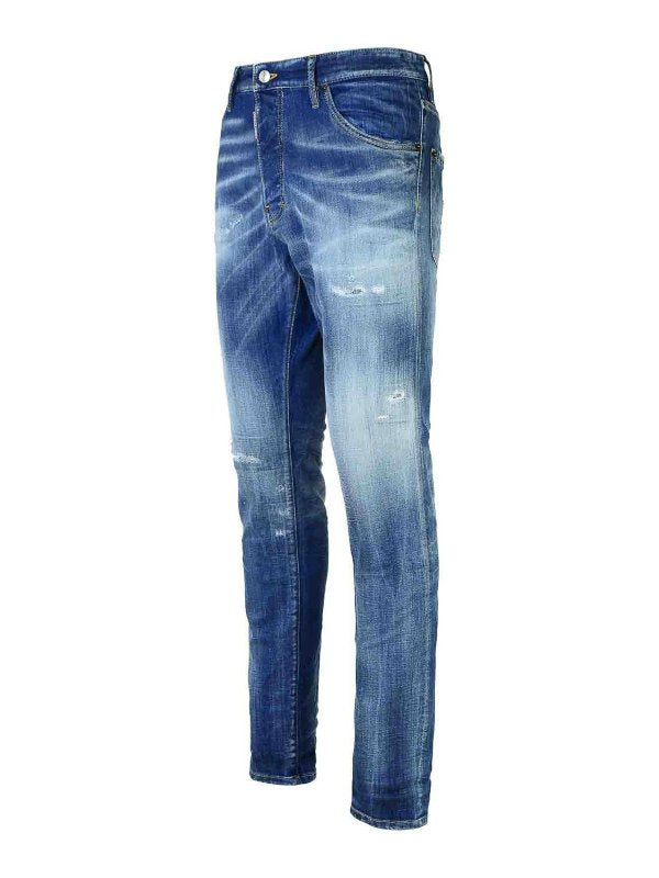 Jeans In Denim Di Cotone Blu Cool Guy