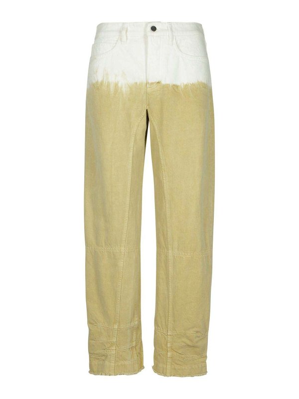 Jeans In Cotone Beige