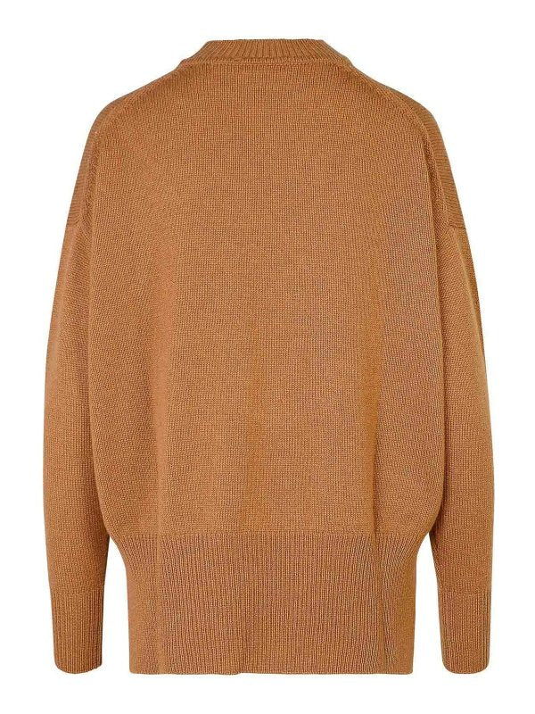 Maglione In Cashmere Marrone