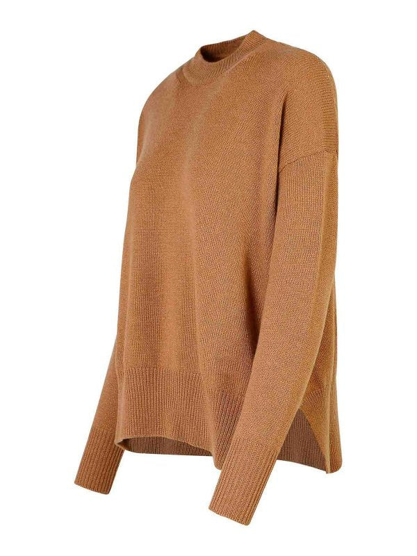 Maglione In Cashmere Marrone