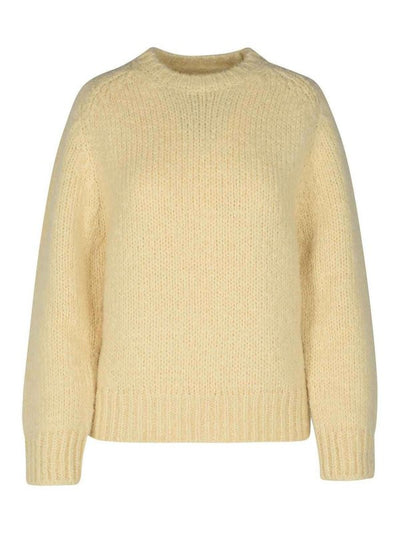 Maglione In Misto Mohair Panna