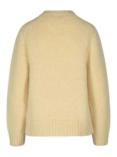 Maglione In Misto Mohair Panna