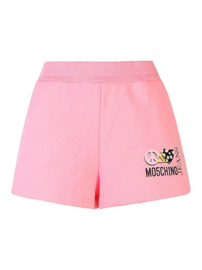 Pantaloncini In Cotone Rosa