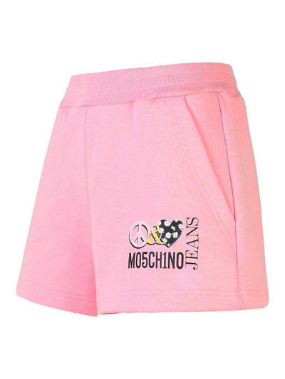 Pantaloncini In Cotone Rosa