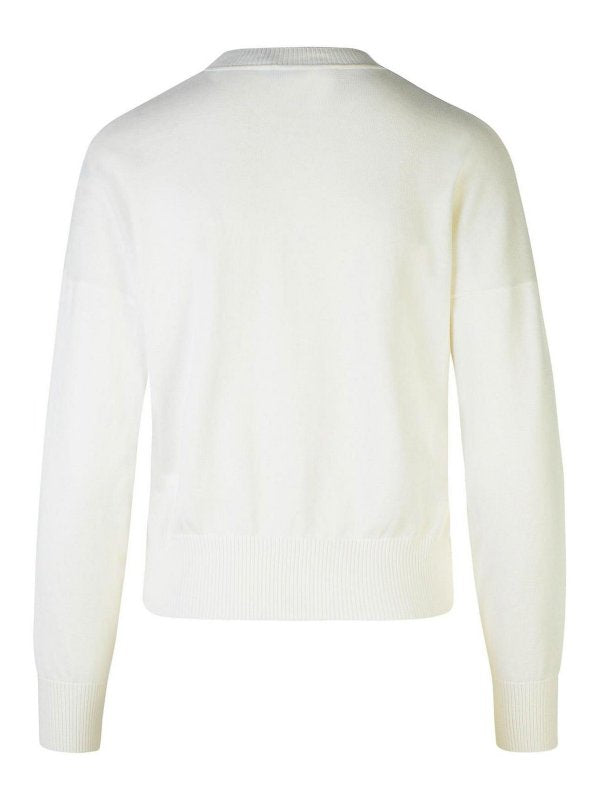 Maglione In Cotone Bianco