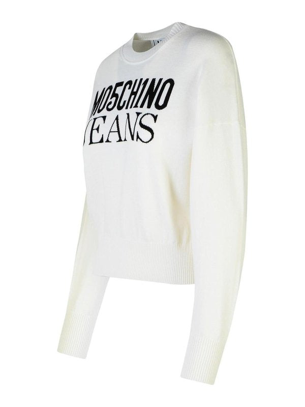 Maglione In Cotone Bianco