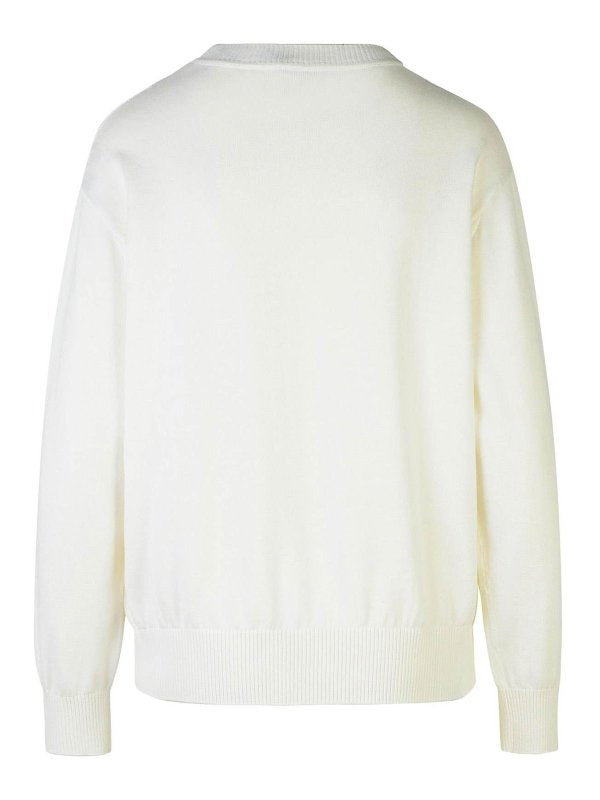 Maglione In Cotone Bianco