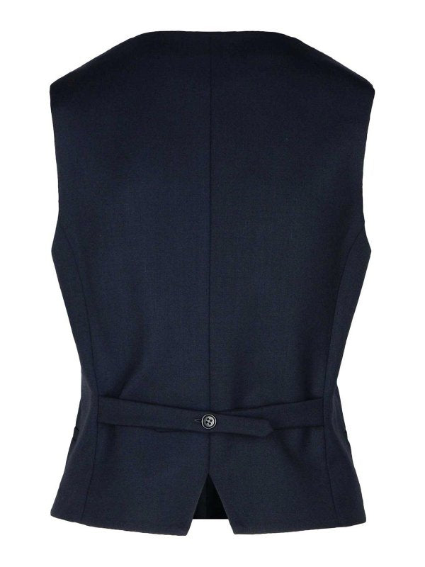 Gilet Liliux In Misto Lana Vergine Blu