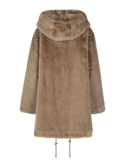 Parka In Poliestere Beige Pathos