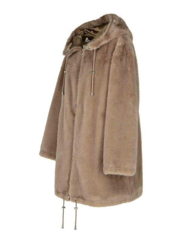 Parka In Poliestere Beige Pathos