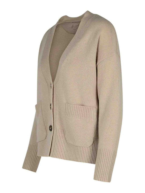 Cardigan In Cashmere Beige