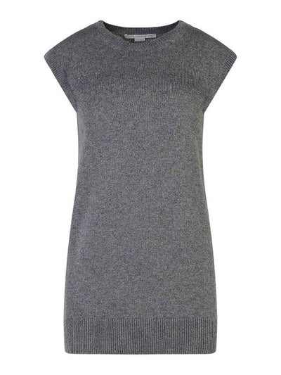 Maglione Senza Maniche In Cashmere Grigio