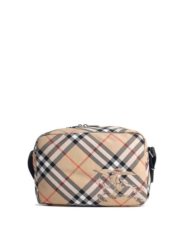 Borsa Check Camera Beige Misto Poliestere