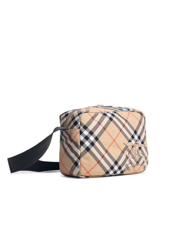 Borsa Check Camera Beige Misto Poliestere