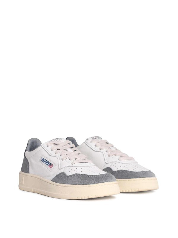 Sneaker Basse In Pelle Bianca Da Medaglia