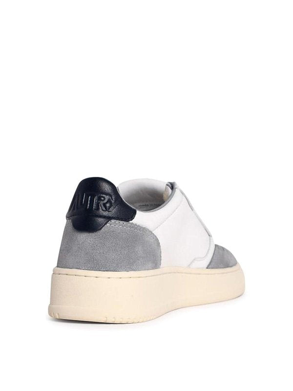 Sneaker Basse In Pelle Bianca Da Medaglia