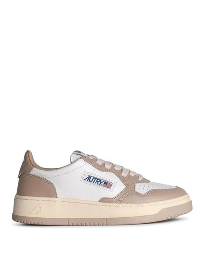 Sneakers In Pelle Bianca Da Medaglia