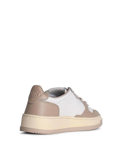 Sneakers In Pelle Bianca Da Medaglia