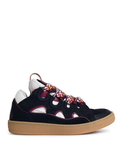 Sneakers Curb In Misto Pelle Nera