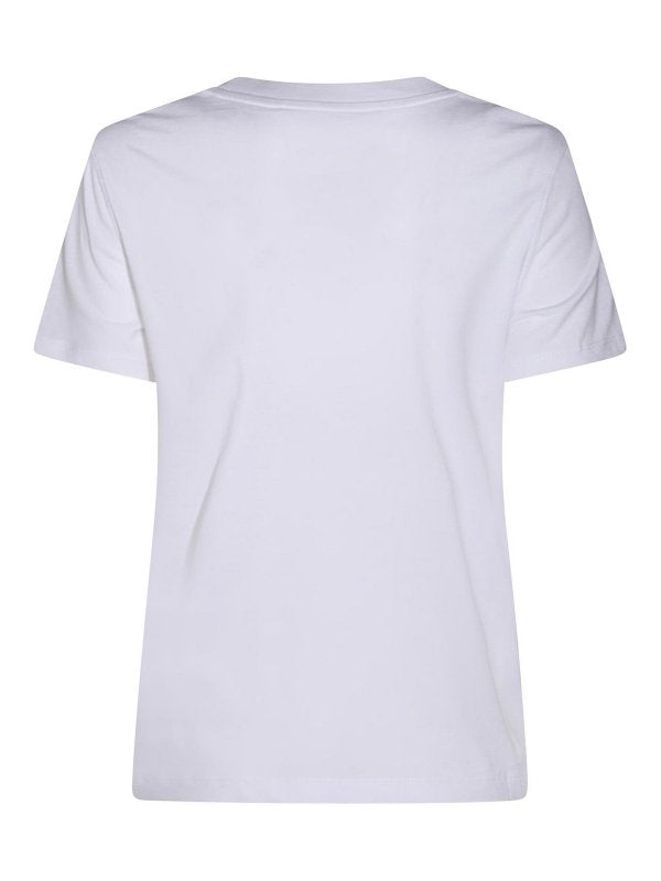 T-shirt  In Cotone Bianco