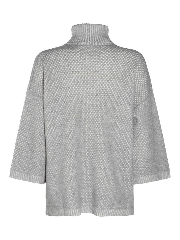 Pullover In Lana Grigia