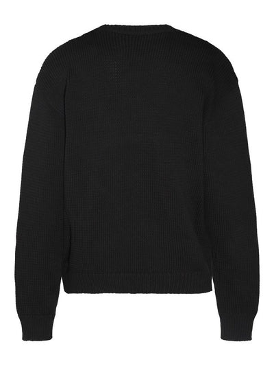 Pullover In Cotone Nero