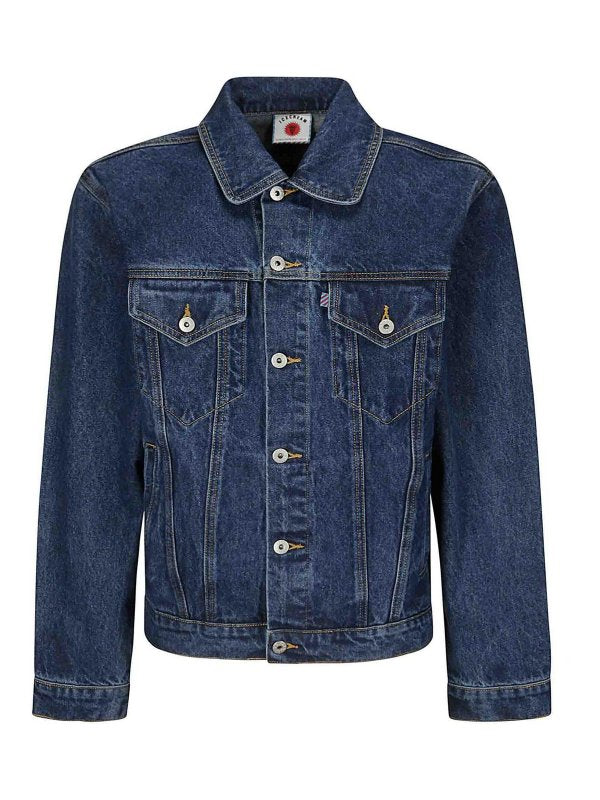 Giacca In Denim Semplice