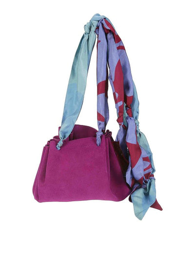 Borsa Secchiello In Suede Multicolore