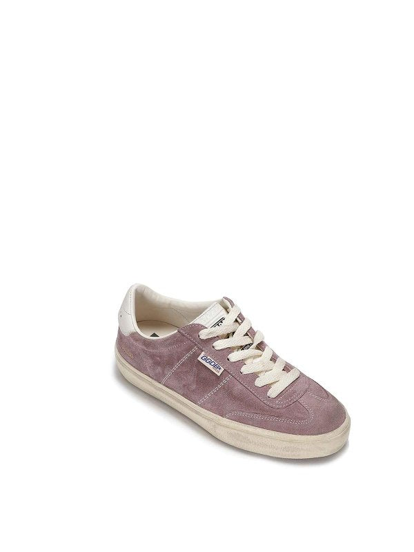 Sneakers Basse Stringate In Suede