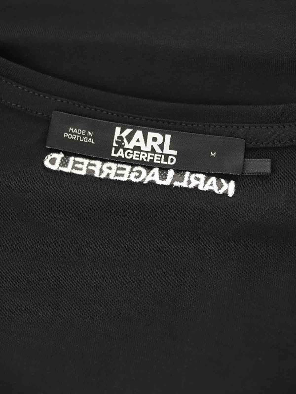 T-shirt Karl Signature Sull'orlo Della Manica