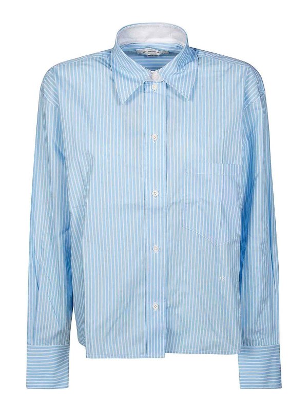 Camicia Manica Lunga Bacchettata Cropped