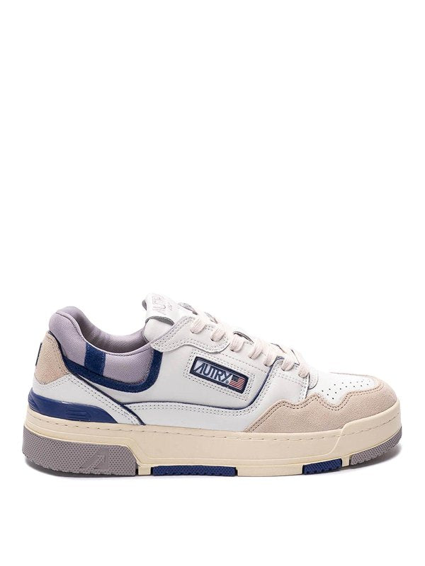 Sneakers Clc Bliu In Misto Pelle Bianca