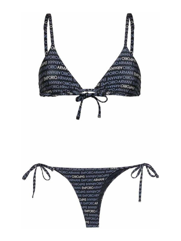 Allover Logo Triangle Bikini Set