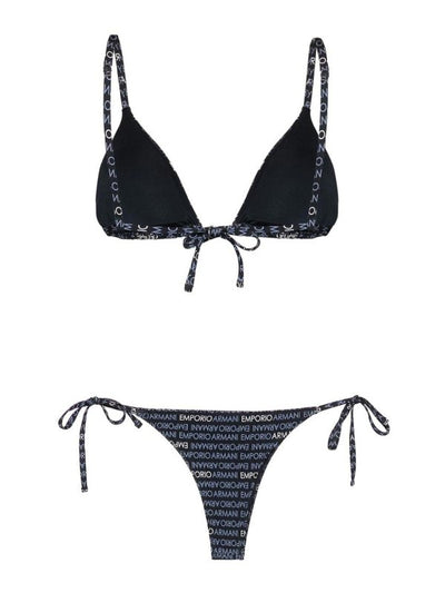 Allover Logo Triangle Bikini Set