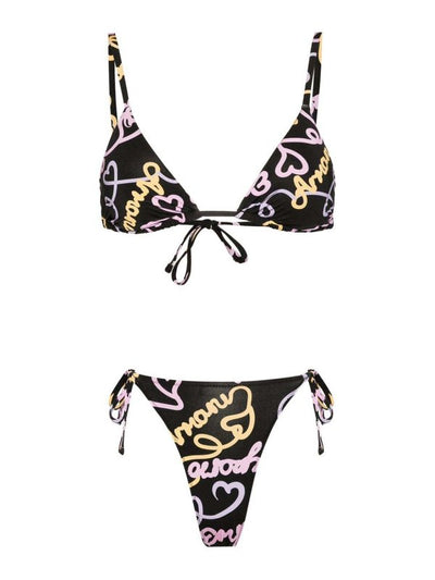 Set Bikini A Triangolo Stampato