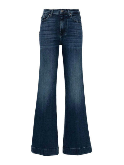 Jeans Denim Moderni Con Gamba Svasata