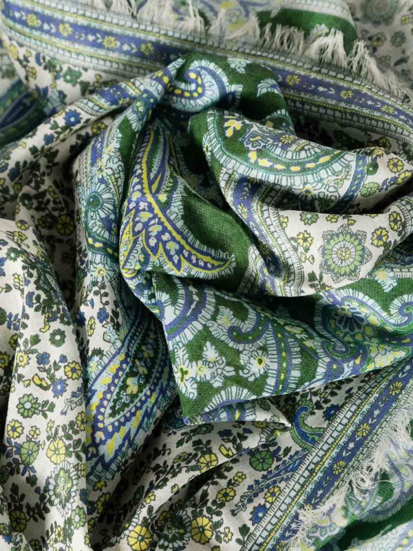 Pareo In Cotone Con Stampa Paisley