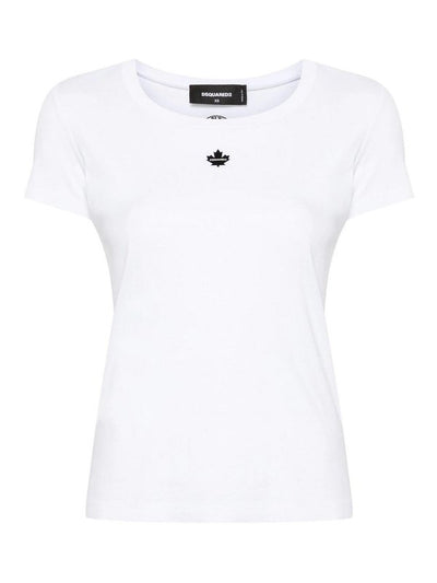 T-shirt In Cotone Con Logo Applicato