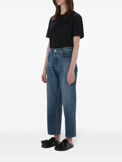 Jeans Cropped A Gamba Dritta