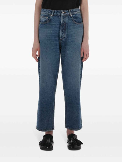 Jeans Cropped A Gamba Dritta