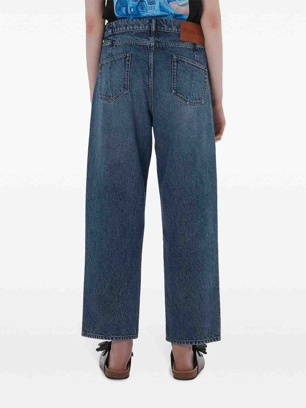 Jeans Cropped A Gamba Dritta