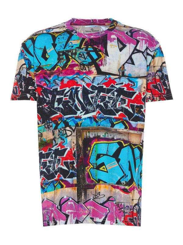 T-shirt Con Graffiti