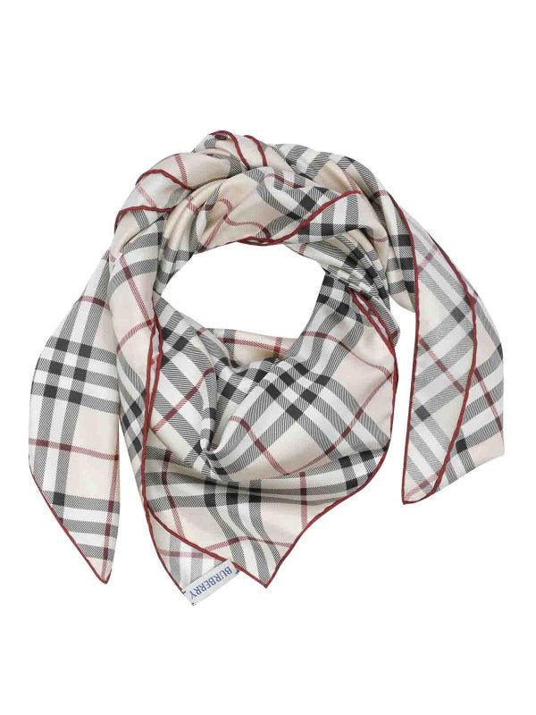 Foulard In Seta A Quadri