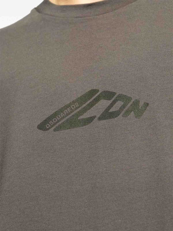 T-shirt In Cotone Con Stampa Logo