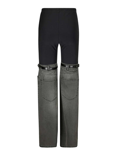 Pantaloni In Denim Ibrido