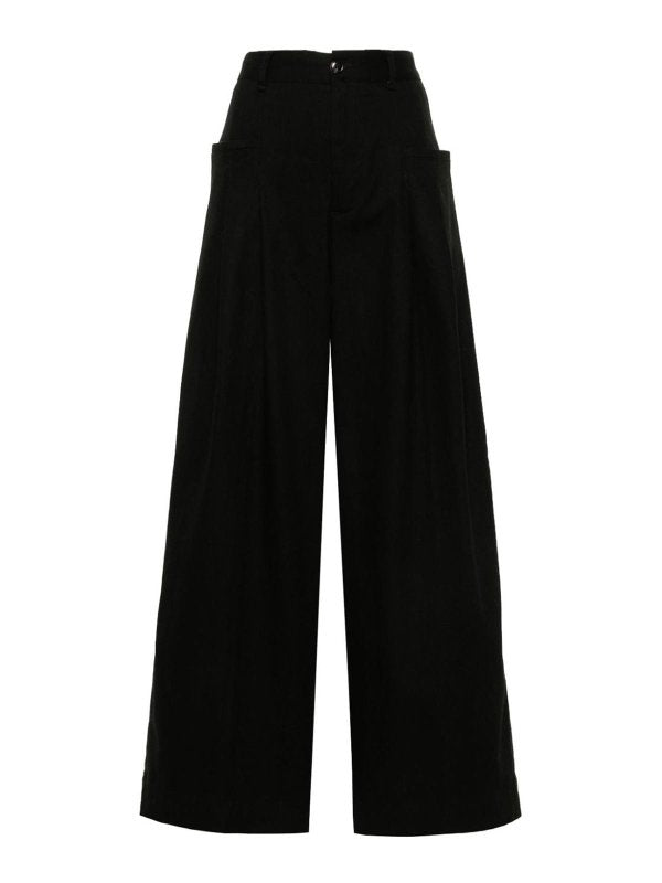 Pantaloni In Cotone Nero