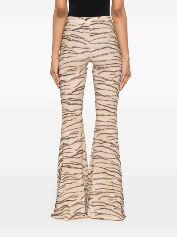 Pantaloni Nyon Con Stampa Tigre